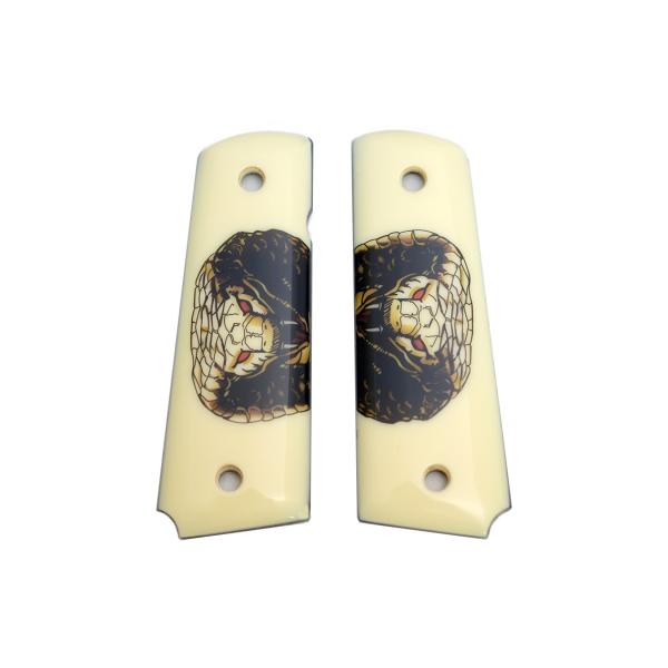 M1911 コルトガバメント COBRA TUSQ（人工象牙）グリップ 各社フルサイズ