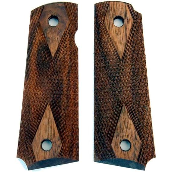 R&amp;T M1911 コルトガバメント ダイヤチェッカー Linseed oil Finish 木製グ...