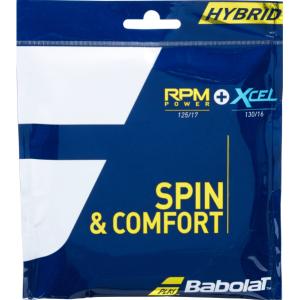 Babolat バボラ RPM POWER+XCEL アールピーエムパワー+エクセル 281038  硬式テニス用ガット｜r-tennis