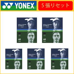 YONEX ヨネックス POLYTOUR STRIKE ポリツアーストライク PTGST 5張りセット  硬式テニス用ガット