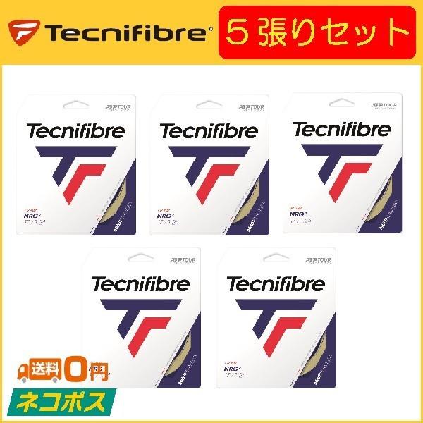 Tecnifibre テクニファイバー NRG2 エヌアールジースクエア TFSG204 5張りセッ...