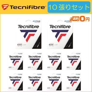 Tecnifibre テクニファイバー BLACK CODE ブラックコード TFSG401 10張りセット  硬式テニス用ガット｜r-tennis