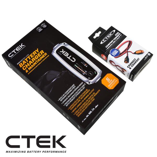 CTEK   MXS 5.0  シーテック バッテリー チャージャー  最新 新世代モデル　延長ケー...