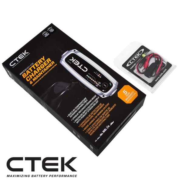 CTEK   MXS 5.0  シーテック バッテリー チャージャー  M6アイレット端子セット  ...