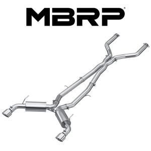 MBRP 2019- 日産 スカイライン GT 400R RV37 3.0L V6 VR30DDTT キャットバック エキゾースト ポリッシュTip 正規輸入品｜r70-autoparts