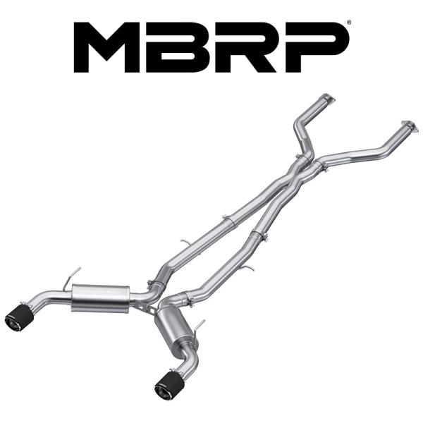MBRP 2016- インフィニティ Q50 3.0L V6 VR30DDTT キャットバック エキ...