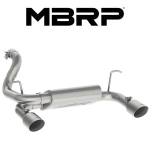 ジープラングラー MBRP 2018~23 スチールマフラー ブラック Jeep 国内在庫有 即納 MBRP 2018-2024 ジープ ラングラー JL 2