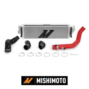 MISHIMOTO ホンダ シビック タイプR CIVIC Type R FK8 2.0L 2017-2021年 ダイレクトフィット インタークーラー シルバー×レッド｜r70-autoparts