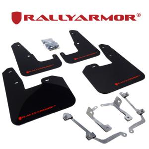 Rally Armor 2007-2014 スバル インプレッサ WRX STI 5HB GRB GRF マッドフラップ ブラック/レッド 正規輸入品