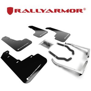 Rally Armor 2017-2023 スバル XV GT3 GT7 GTE マッドフラップ ブラック/ホワイト 正規輸入品