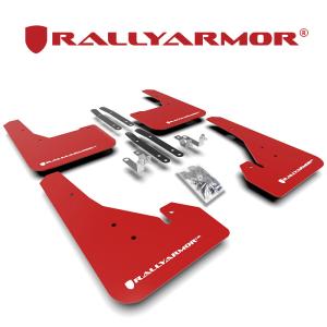 Rally Armor 2018- トヨタ カローラスポーツ 210系 マッドフラップ レッド/ホワイト 正規輸入品