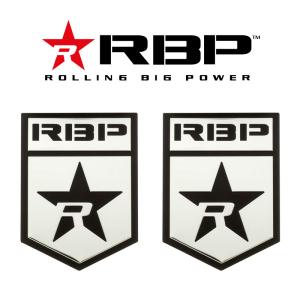 RBP ローリング ビッグ パワー ボディ バッジ エンブレム 2個セット ジープ ラングラー グランドチェロキー レネゲード 等に 追跡可能｜r70-autoparts