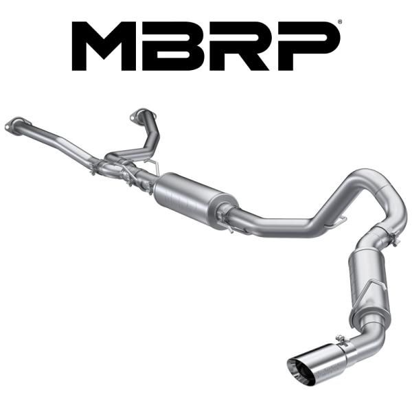 MBRP 2022- トヨタ タンドラ 3.4L V6 XK70 CAT-BACK エキゾースト ポ...