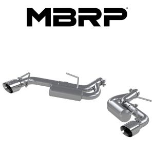 MBRP 2016-2024 シボレー カマロ 2.0L アクスルバック エキゾースト レース ポリッシュTip 爆音 正規品｜r70-autoparts