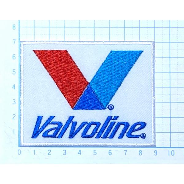 VALVOLINEロゴ（四角型）【のりもの その他 刺繍 アイロンワッペン】