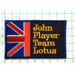 イギリス柄＆ ジョンプレイヤーチーム John player Team Loutus 四角型 ワッペ...