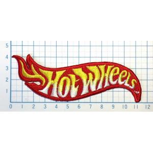 HOTWHEELS 変形型 ワッペン 【のりもの ロゴ マーク ワッペン 刺繍 アイロンワッペン】