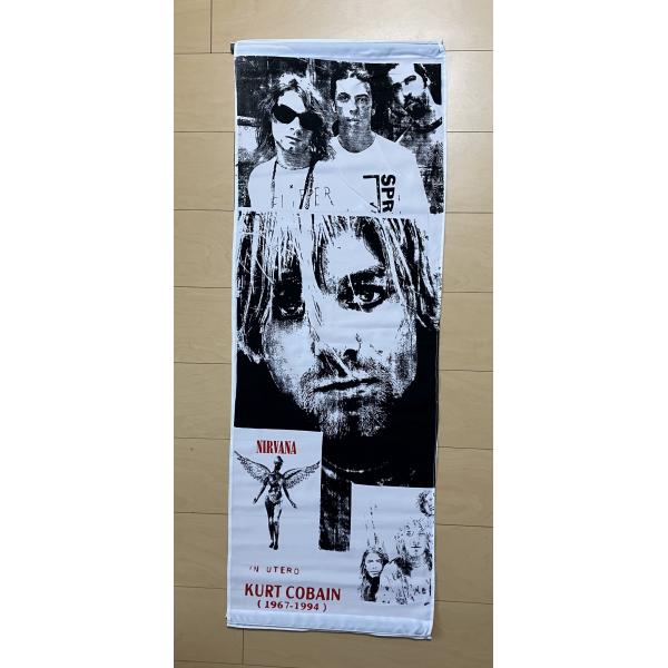 （発送はゆうパックのみ）Nirvana ニルヴァーナ カートコバーン インユーテロ 【タペストリー】