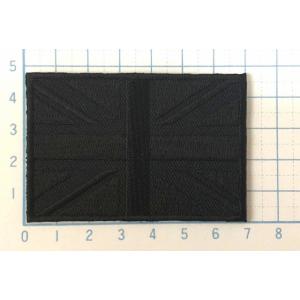 イングランド イギリス 黒 四角形 【国旗 フラッグ ワッペン 刺繍 アイロンワッペン】