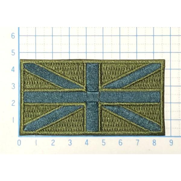 イングランド UK アーミー ミリタリー色 国旗柄 4.5×8.5【ミリタリーワッペン 刺繍 アイロ...