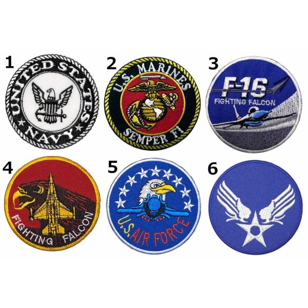 US NAVY AIRFORCE MARINES ネイビー エアフォース マリーン 6種類のデザイン...