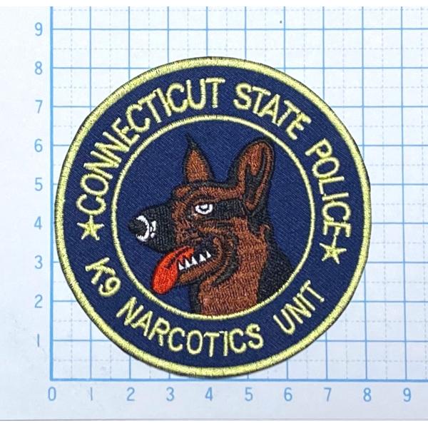 K9 NARCOTICS UNIT 警察犬 ポリスワッペン エンブレム型【世界の警察・ポリス ワッペ...