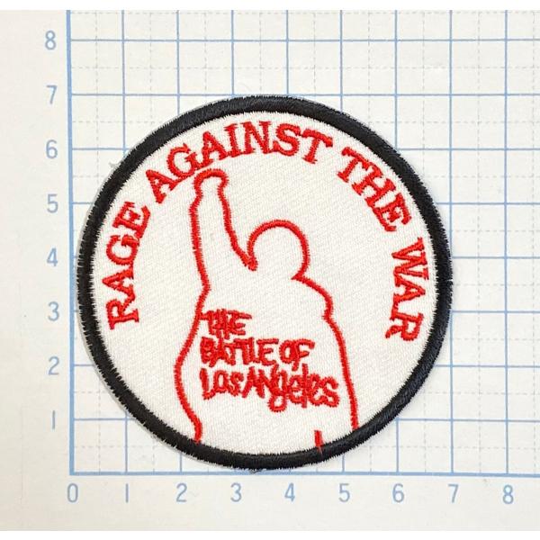 バトルオブロサンゼルス レイジアゲインストザマシーン 丸型・円型【ロック ワッペン 刺繍 アイロンワ...