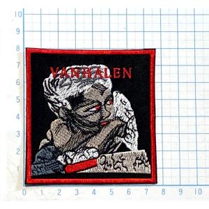 ホワイトスネイク ロゴ マーク 縁取り型【ロック ワッペン 刺繍