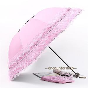 晴雨兼用 レディース 日傘 雨傘 フリル 8本...の詳細画像1