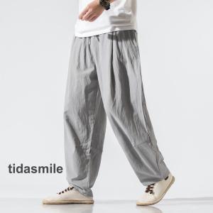 新発売 サルエルパンツ メンズ ガウチョパンツ...の詳細画像1