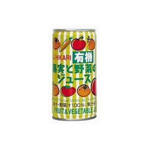 【ケース販売】ヒカリ 有機果実と野菜のジュー ス　190g×30缶