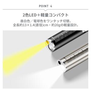 医療用 LED ペンライト 2色ライト 充電式...の詳細画像5