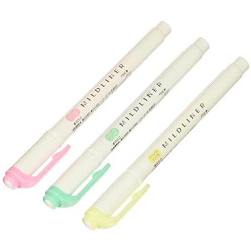 ゼブラ WKT7-3C 蛍光ペン マイルドライナー 3色セット