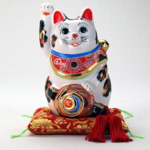 6号小槌乗り招猫 三毛 |米寿 プレゼント 金婚式 陶器 還暦祝い 退職祝 結婚祝い 贈り物 ペア 夫婦 誕生日 プレゼント 古希 喜寿 祝い|｜rachael