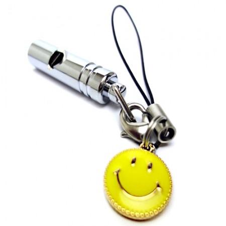 防犯・防災用ホイッスル ニコちゃん イエローチャーム