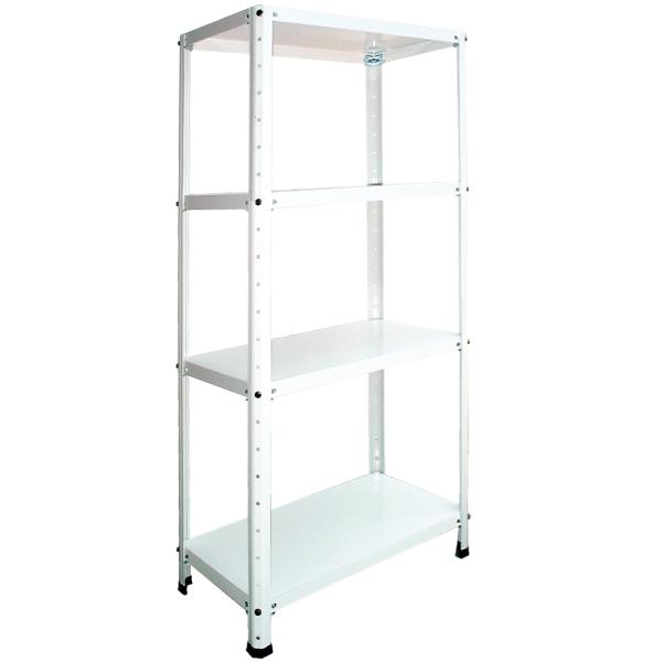 スチールラック 幅60cm   RFL-634-wh 50kg/段 H1200xW600xD300 ...