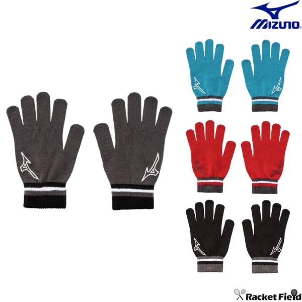 防寒手袋 滑り止め付き ニット手袋 MIZUNO 32JYC502 アクセサリー 男女兼用 大人用フ...