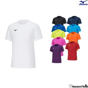 ソフトテニス バドミントン ウェア ミズノ MIZUNO Tシャツ 32MAA156 ユニセックス男女兼用・ジュニア対応 吸汗速乾 UVカット 動きやすい Tシャツ