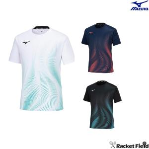 ソフトテニス バドミントン ウェア ミズノ MIZUNO ゲームシャツ 62JAB020 ラケットスポーツ ユニセックス 男女兼用 吸汗速乾 動きやすい Tシャツ ユニフォーム｜racket-field