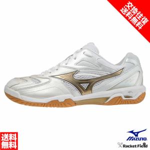 バドミントン シューズ ミズノ MIZUNO ウエーブファング PRO 71GA2100 幅2E 天然皮革採用のミズノバドミントンのフラッグシップモデル MIZUNO