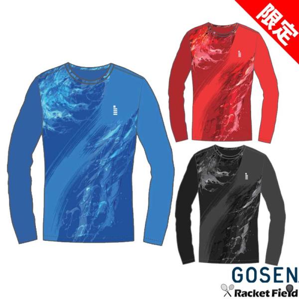 数量限定 ソフトテニス ウェア ゴーセン GOSEN 春企画昇華ロングスリーブTシャツB JPT54...
