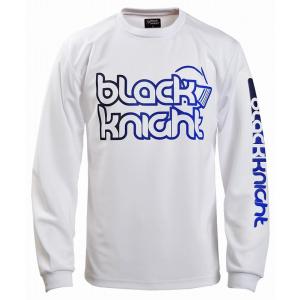 ブラックナイト Black knight T-2242 ドライロングTシャツ バドミントン ウェア ホワイト