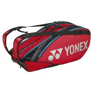 【在庫限り】 YONEX (ヨネックス) ラケットバック （リュック付） BAG2202R [テニス6本用]　タンゴレッド（587）｜racket-shop-f