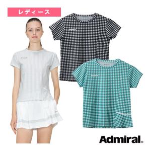 アドミラル『Admiral』 テニス・バドミントン ウェア『レディース』 ギンガムチェックスラッシュTシャツ/レディース｜racket