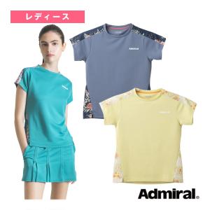 アドミラル『Admiral』 テニスウェア『レディース』 ショルダーラインフラワーTシャツ レディース ATLA514｜ラケットプラザ