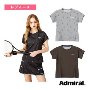 アドミラル『Admiral』 テニスウェア『レディース』 フラワーチェックサイドフレアTシャツ レディース ATLA655
