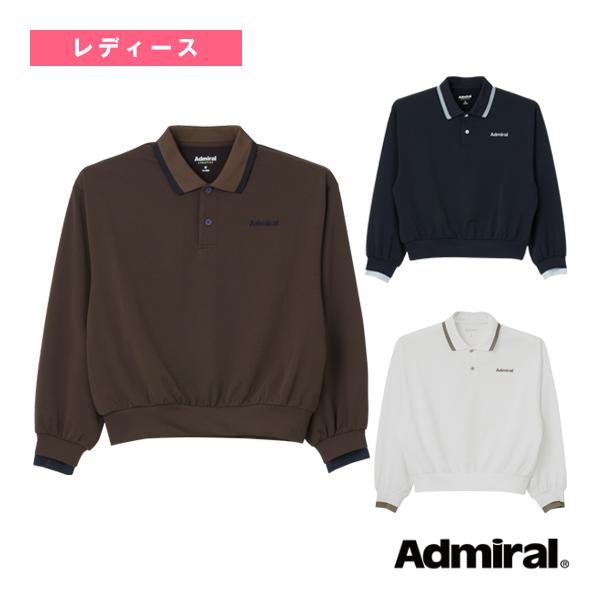 アドミラル『Admiral』 テニスウェア『レディース』 バイカラークロップド丈ロングスリーブポロT...