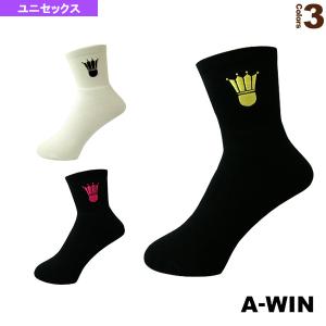 (3%OFFクーポン）A-WIN 『アーウィン』 テニス・バドミントン ウェア 『メンズ/ユニ』 ハーフソックス/ユニセックス 『AS-5701』｜racket