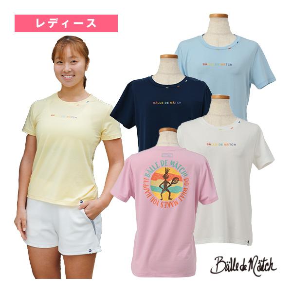 (5%OFFクーポン）バルデマッチ テニス・バドミントン ウェア『レディース』 バックプリントTシャ...