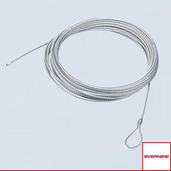 エバニュー ソフトテニスコート用品 テニスネットコード/ソフトテニス用ワイヤースチール『EKE053...